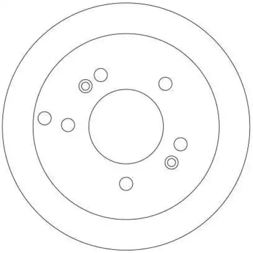 TRW Arka Fren Diski Düz DF4281