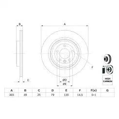 BOSCH Fren Diski Arka Adet 0986479F68