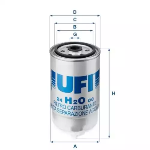 UFI Mazot Filtresi 24.H2O.00