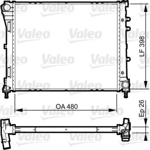 VALEO Motor Su Radyatörü 735498