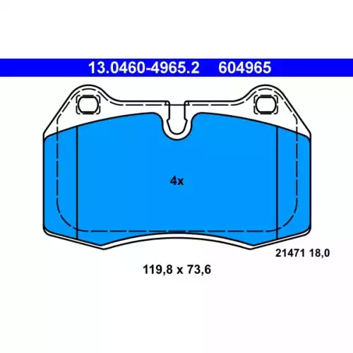 ATE Ön Fren Balatası 13.0460-4965.2