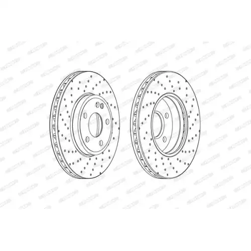 FERODO Ön Fren Diski Havalı 295Mm DDF2464C