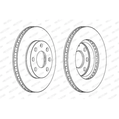 FERODO Ön Fren Diski Havalı 236Mm DDF151