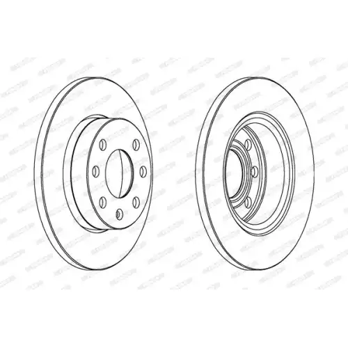 FERODO Ön Fren Diski Düz 236Mm DDF116