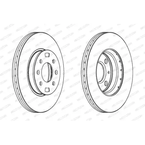 FERODO Ön Fren Diski Havalı 256 4Mm DDF1603