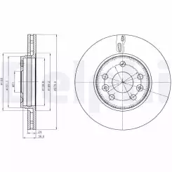 DELPHI Ön Fren Diski BG4317C