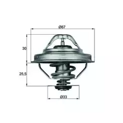 MAHLE Termostat TX2892D