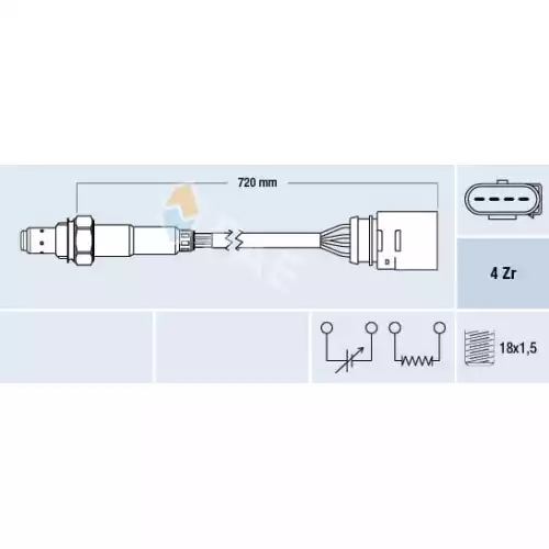 FAE Lambda Oksijen Sensörü Ön FAE 77139