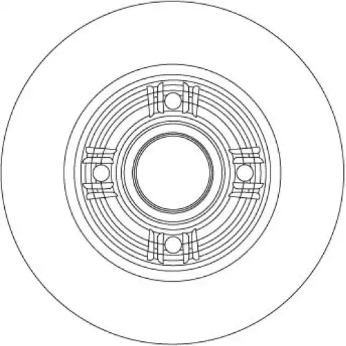 TRW Arka Fren Diski Rulmansız Adet DF4274S