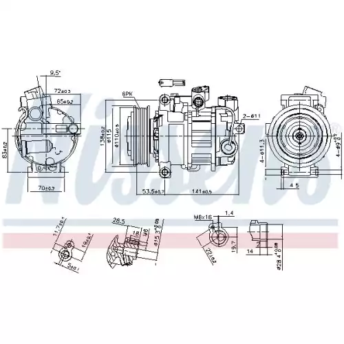 NISSENS Klima Kompresörü 890302