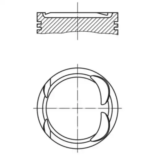 MAHLE Piston+Segman 001PI00163000