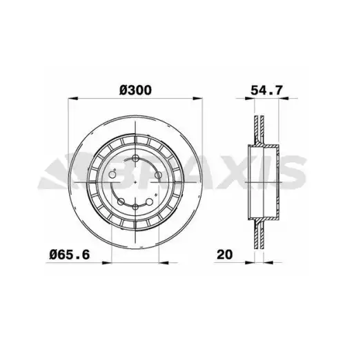 BRAXIS Arka Fren Diski AE0624