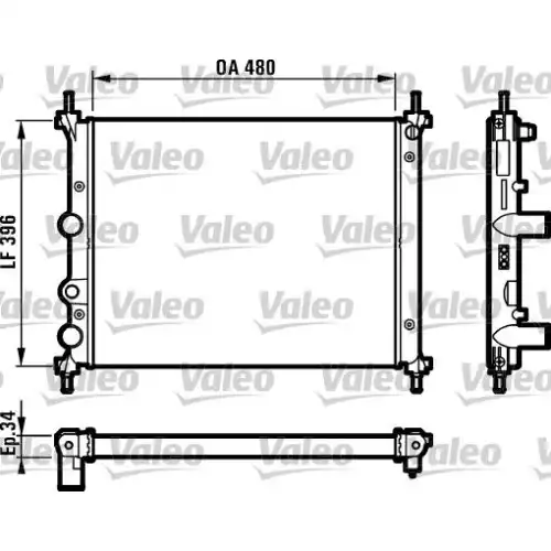 VALEO Motor Su Radyatörü Klimalı 731981