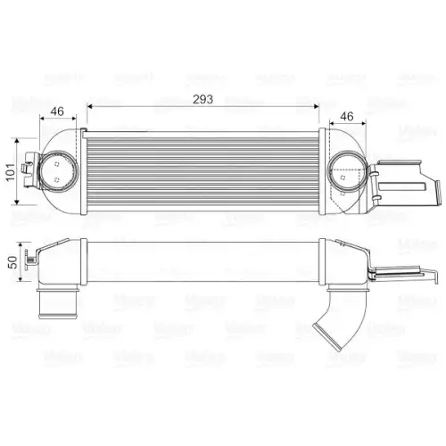 VALEO Turbo İntercool radyatörü 818355