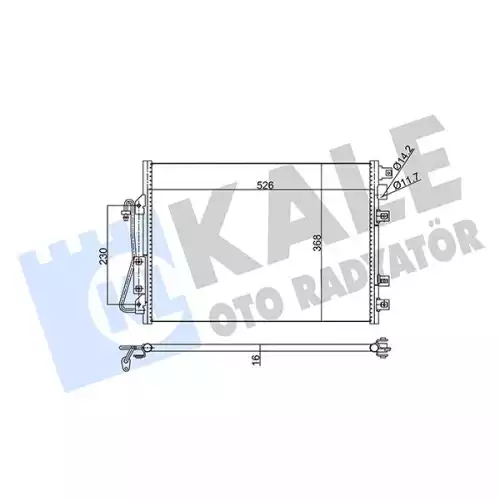 KALE Klima Radyatörü Kondanser 342820