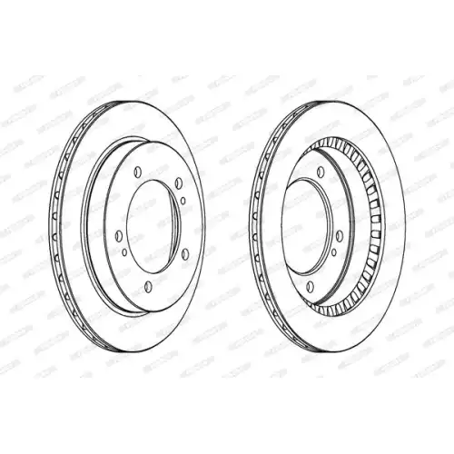FERODO Ön Fren Diski Havalı (287 5) DDF746