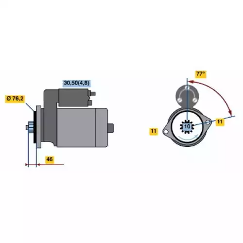 BOSCH Marş Motoru 100 KW 0001123016