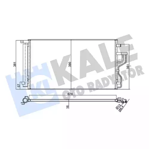 KALE Klima Radyatörü Kondanser 379600