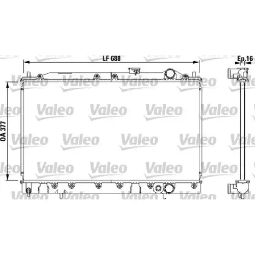 VALEO Motor Su Radyatörü 732540