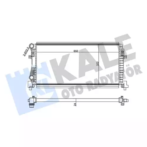 KALE Motor Su Radyatörü 26Mm 355555