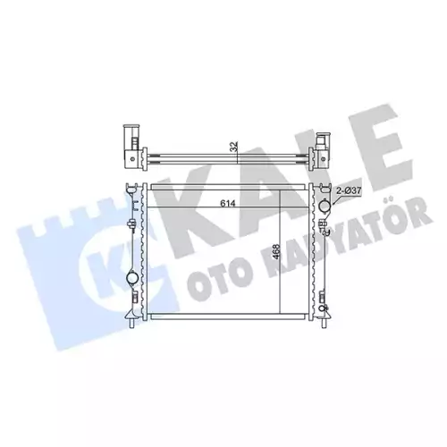 KALE Motor Su Radyatörü 341940