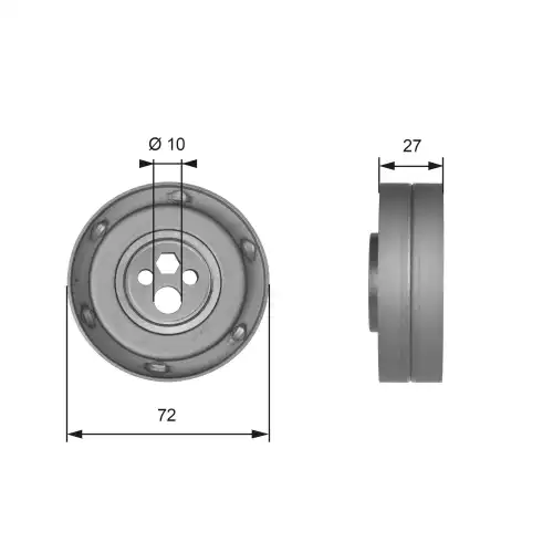 GATES Eksantrik Triger Gergi Rulmanı T41216