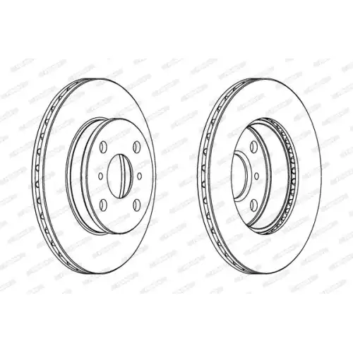 FERODO Ön Fren Diski Havalı (238 4) DDF413