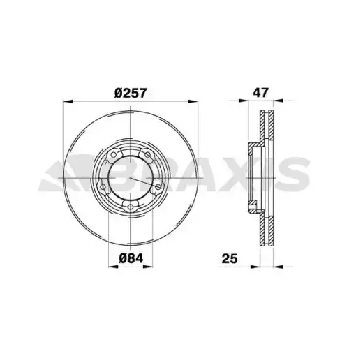 BRAXIS Ön Fren Diski Havalı 302Mm AE0442