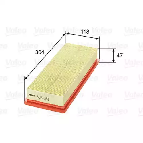 VALEO Hava Filtre 585351