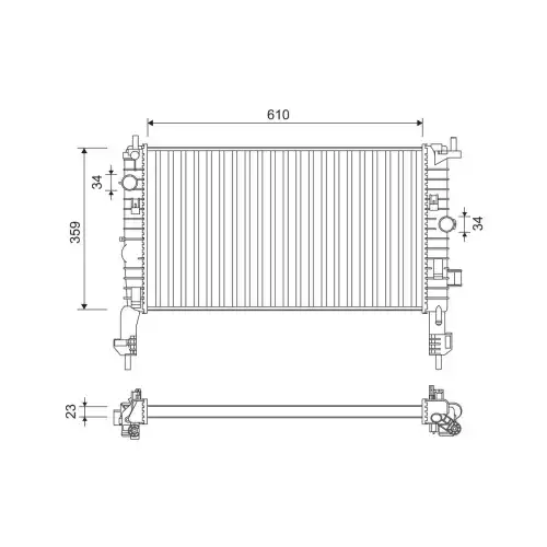 VALEO Motor Su Radyatörü 734384