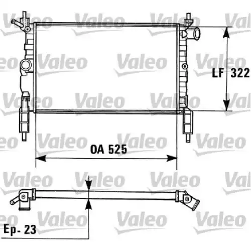 VALEO Motor Su Radyatörü Klimasız Manuel 730975