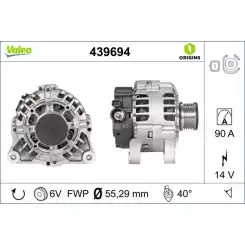 VALEO Alternatör 12 V 90A 439694