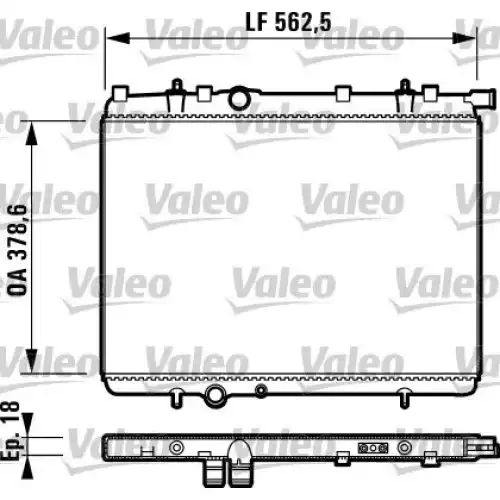 VALEO Motor Su Radyatörü Otomatik Klimalı 732904