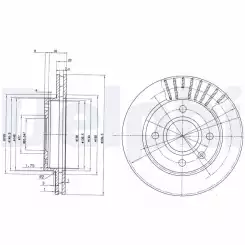 DELPHI Ön Fren Diski Takım BG2440