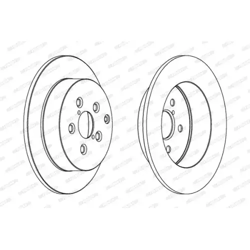 FERODO Arka Fren Diski Düz (280 5) DDF1406
