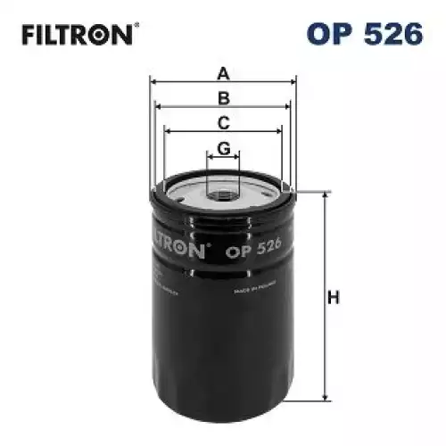 FILTRON Yağ Filtre OP526