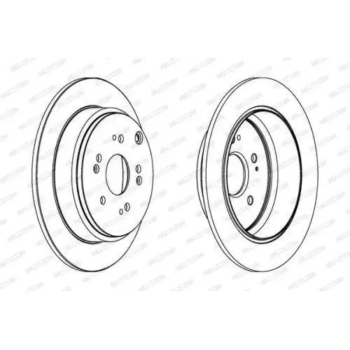 FERODO Arka Fren Diski Düz (304.5 5) DDF1860