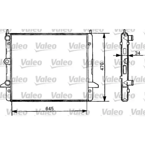 VALEO Motor Su Radyatörü Otomatik Manuel 731387