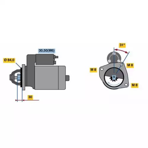 BOSCH Marş Motoru 0001109365