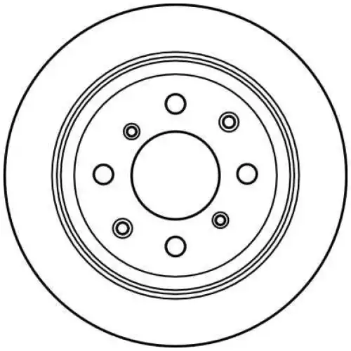 TRW Arka Fren Diski Düz DF2646