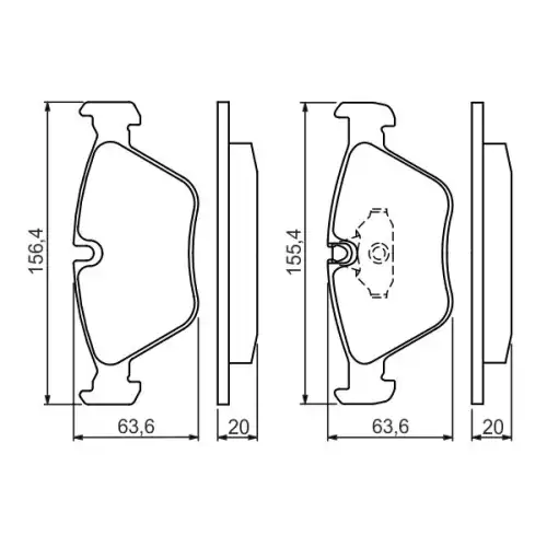 BOSCH Ön Fren Balatası Tk 0986494007