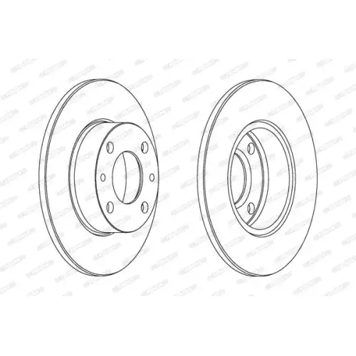 FERODO Ön Fren Diski 227.5 Mm DDF083