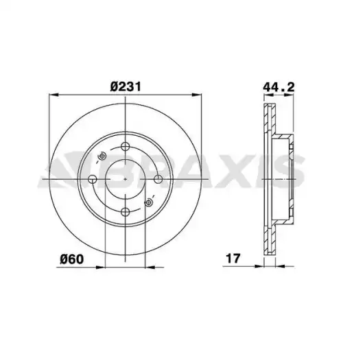 BRAXIS Ön Fren Diski AE0520