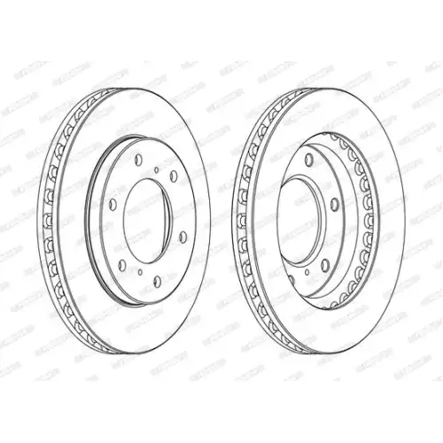 FERODO Ön Fren Diski Havalı DDF1818C