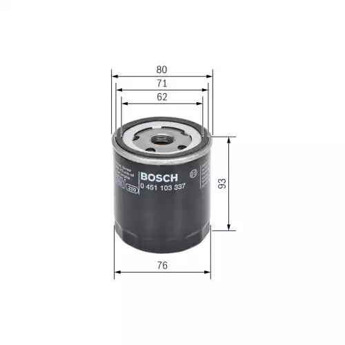 BOSCH Yağ Filtre 0451103337