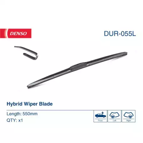 DENSO Ön Cam Silecek Süpürgesi Tek 550mm/22Inc DUR055L