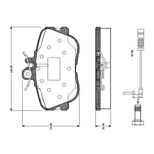 BOSCH Ön Fren Balatası 0986TB2024