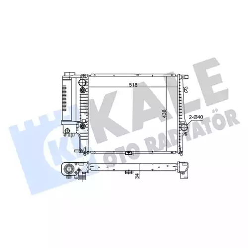 KALE Motor Su Radyatörü 348900