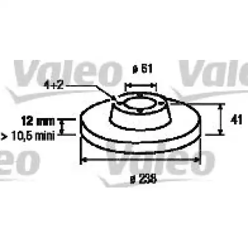 VALEO Ön Fren Diski Düz 186803