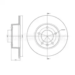 METELLI Arka Fren Diski Düz 305 Mm 23-0690